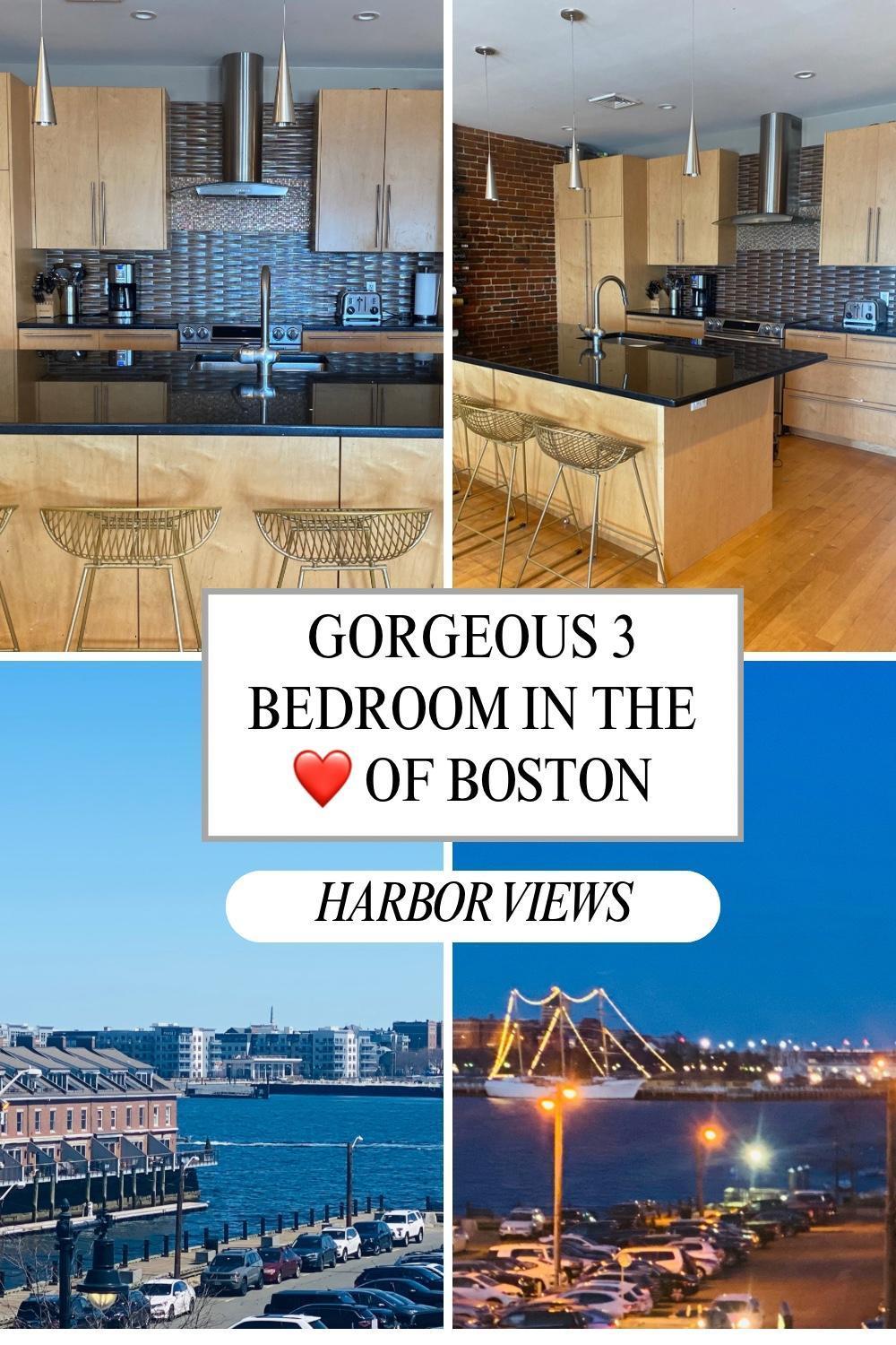 Harbor Views Modern North End Free Parking! * Boston
