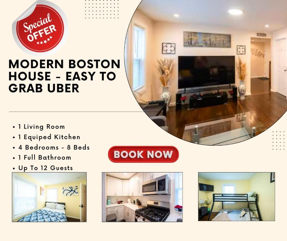 30-1 4br - Comfortable Near Mbta Boston